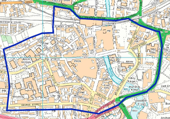 Paisley town centre intervention area