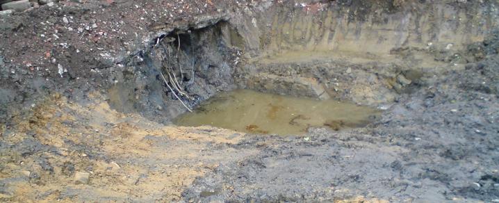 Contaminated land
