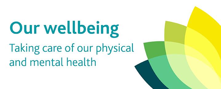 Our wellbeing page header