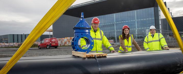 Work starts on low carbon heating network at AMIDS