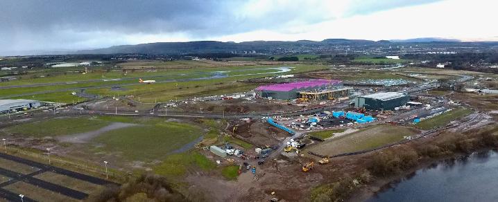Aerial overview of progress at AMIDS Aerial overview of progress at AMIDS