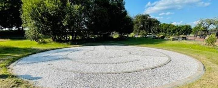 Erskine Community Garden labyrinth Erskine Community Garden labyrinth