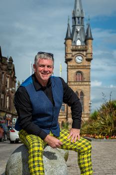 Shaun Moore outside Renfrew Town Hall