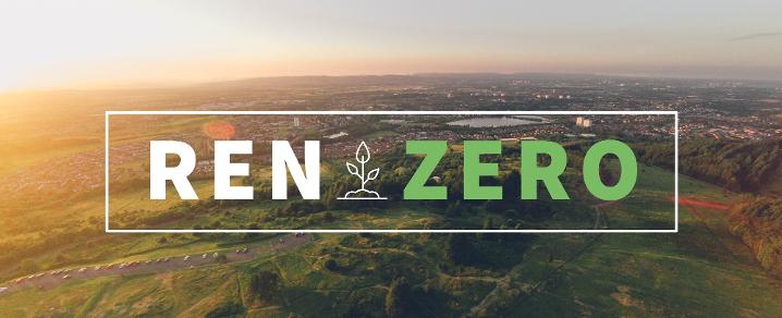 Ren Zero logo on landscape
