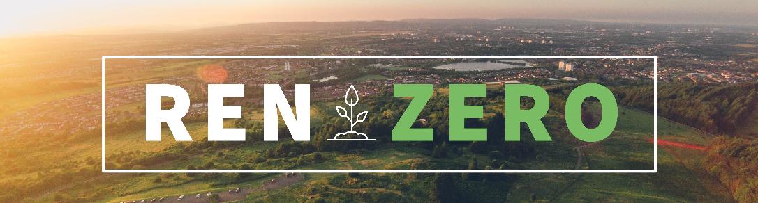 Ren Zero logo on landscape Ren Zero logo on landscape