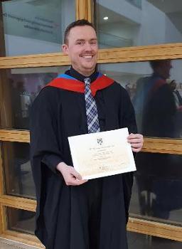 Picture of Kevin Hampsay graduating