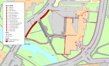 Fire and Emergency Evacuation route