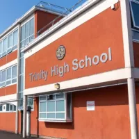 Exterior of Trinity High School in Renfrew