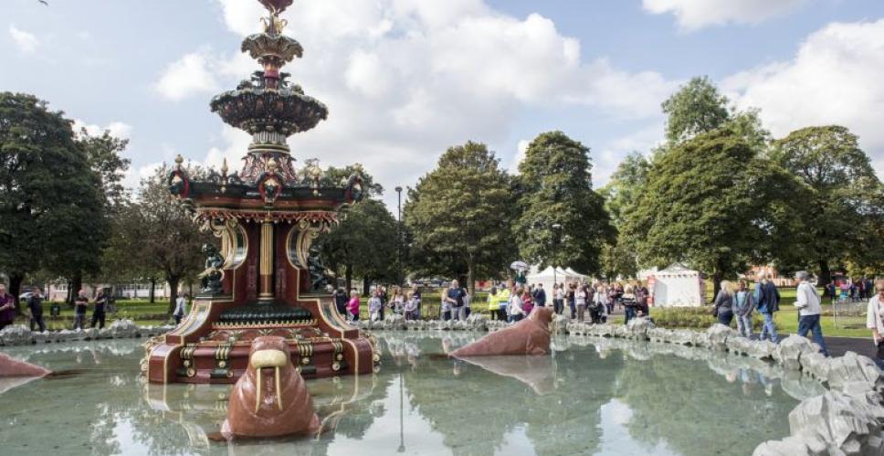 The Grand Fountain in Fountain Gardents