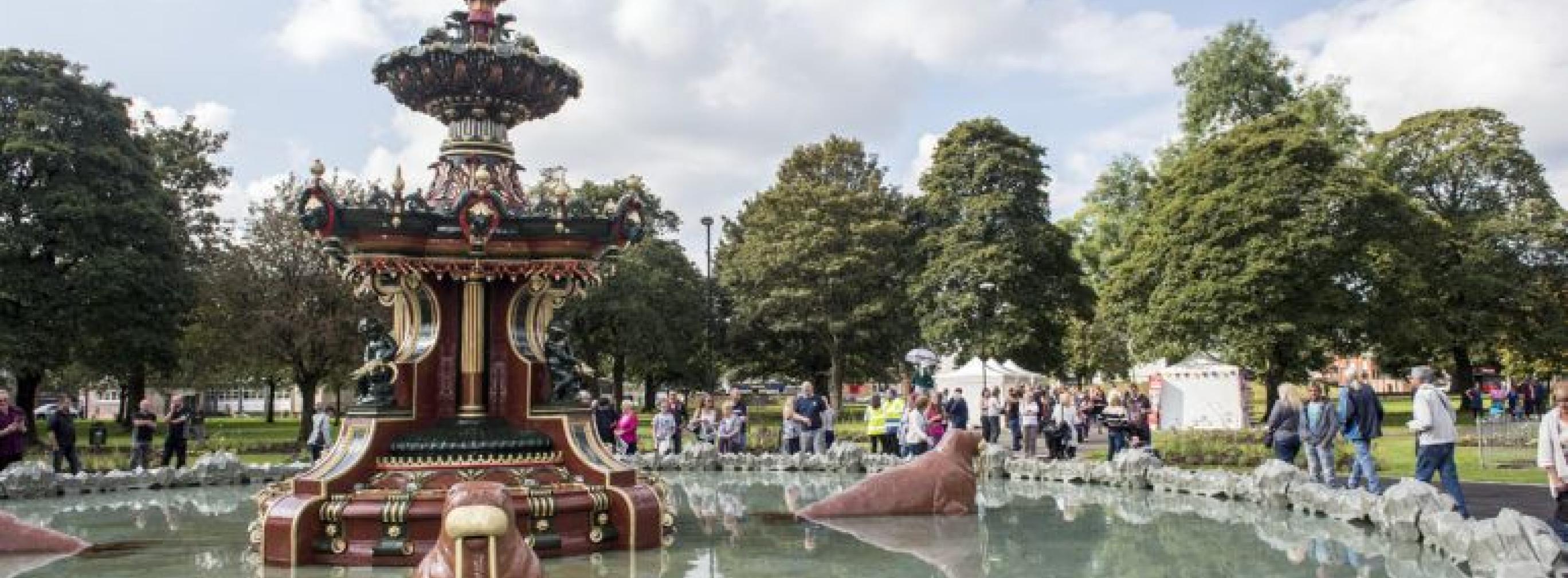 The Grand Fountain in Fountain Gardents